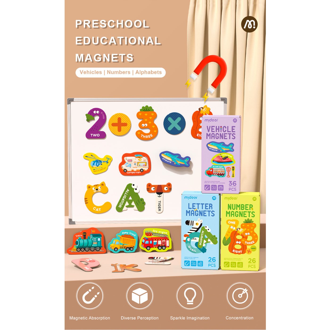 Number Magnets 26pcs